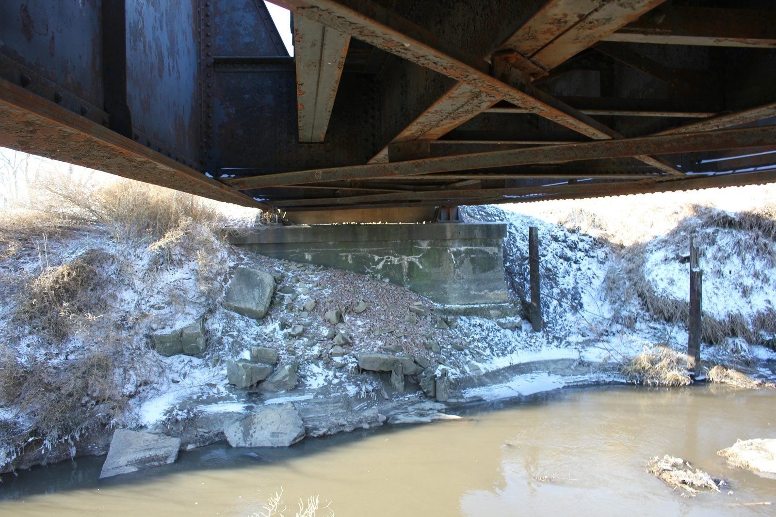 Under bridge